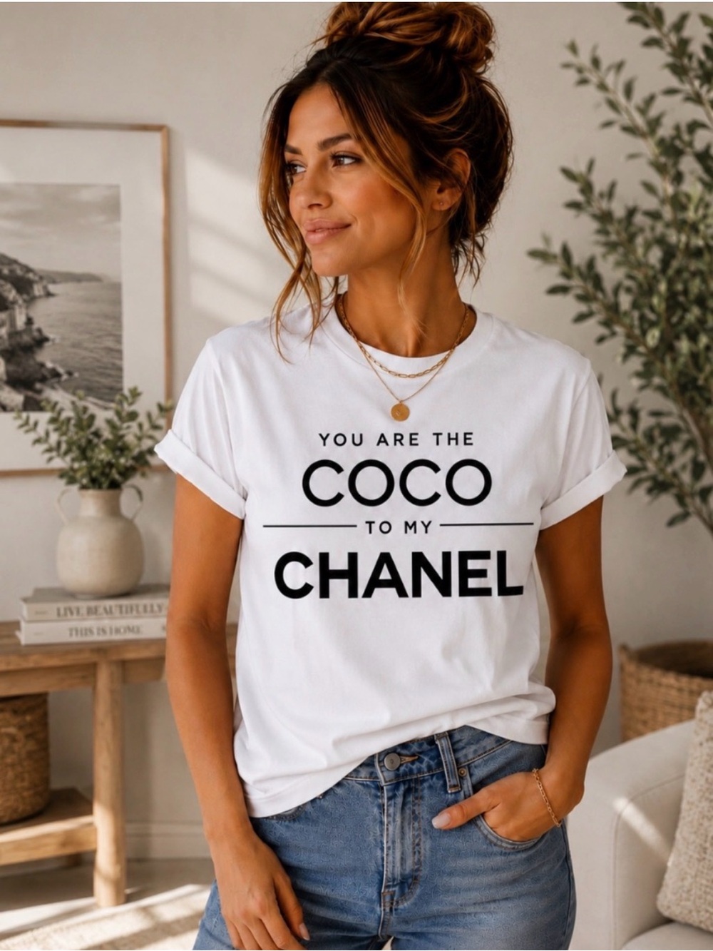 White Graphic statement T-shirt